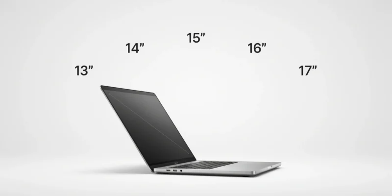 Laptop Screen Size Guide 2026: 13 vs 14 vs 15 vs 17 Inch — Which Is Right for You?